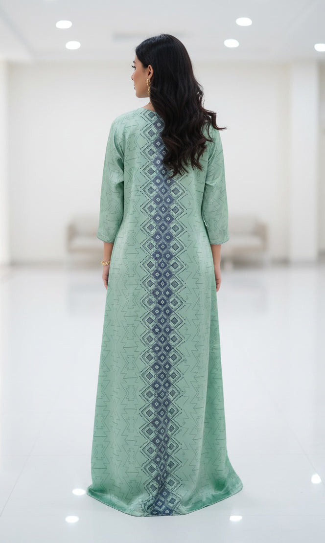 Layali Verde Kaftan