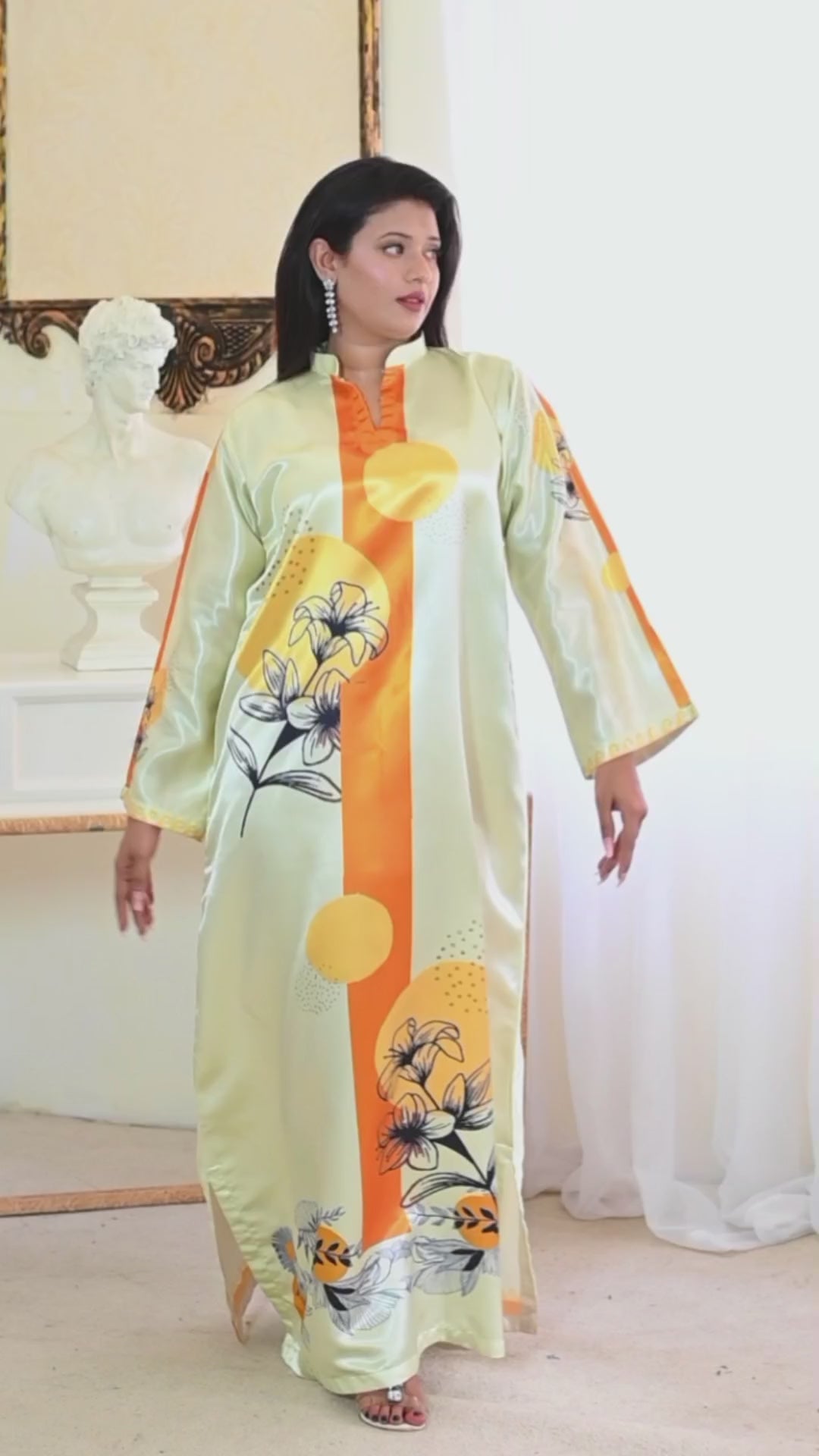 Sunset Flora Kaftan