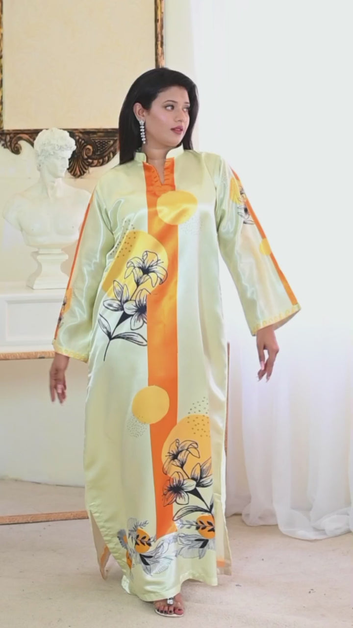 Sunset Flora Kaftan