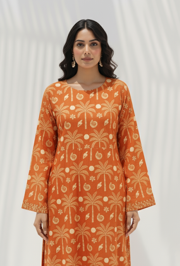 Sunset Palm Kaftan