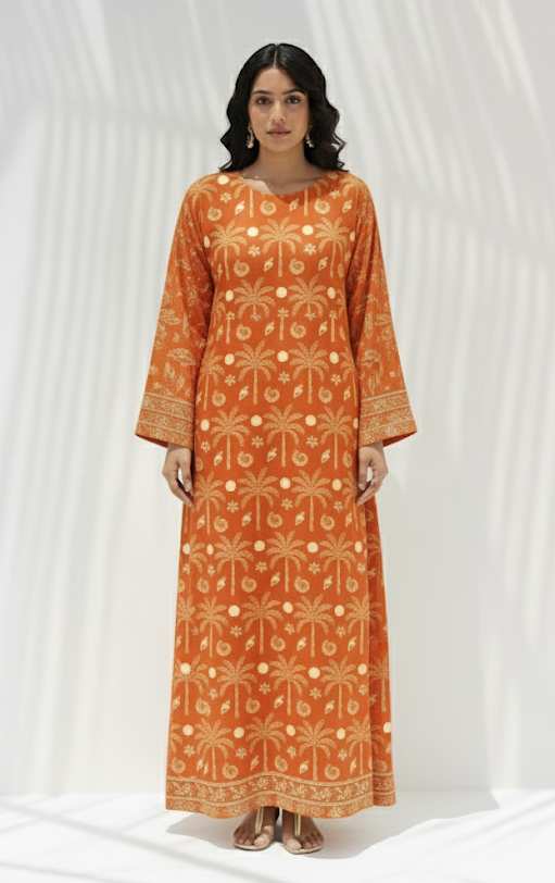 Sunset Palm Kaftan