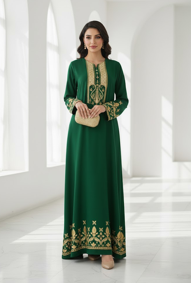 Lina Green Kaftan