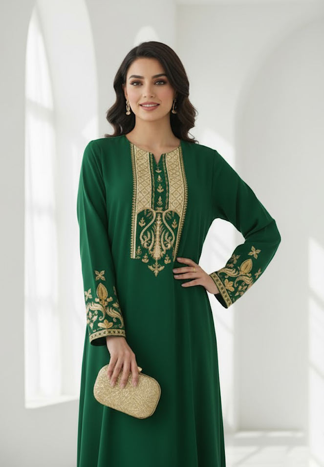 Lina Green Kaftan